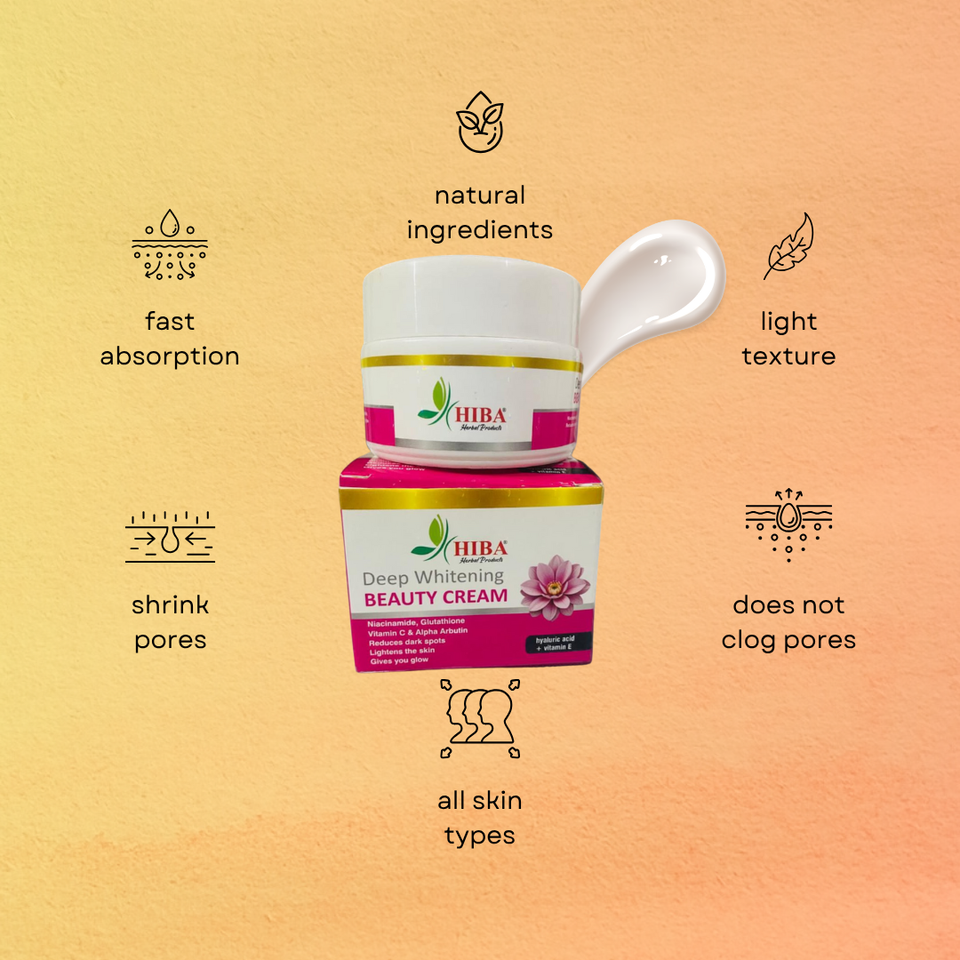HIBA HERBAL DEEP WHITENING BEAUTY CREAM