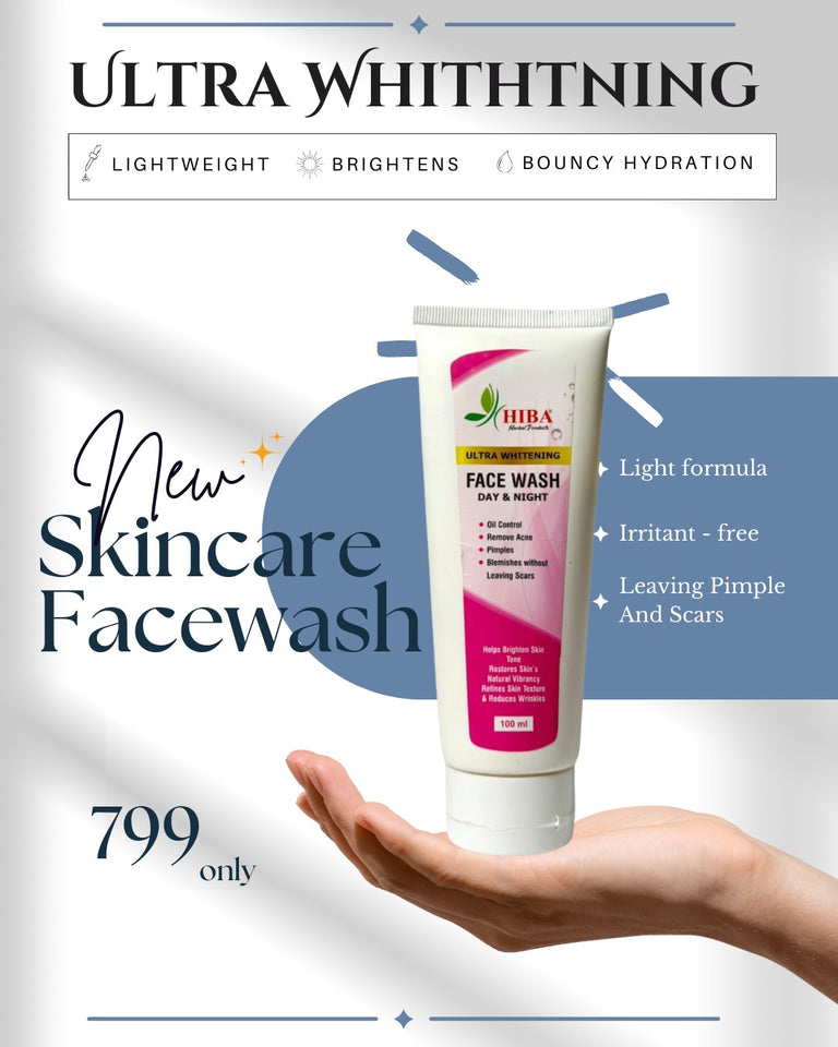 HIBA HERBAL ULTRA WHITENING FACE WASH